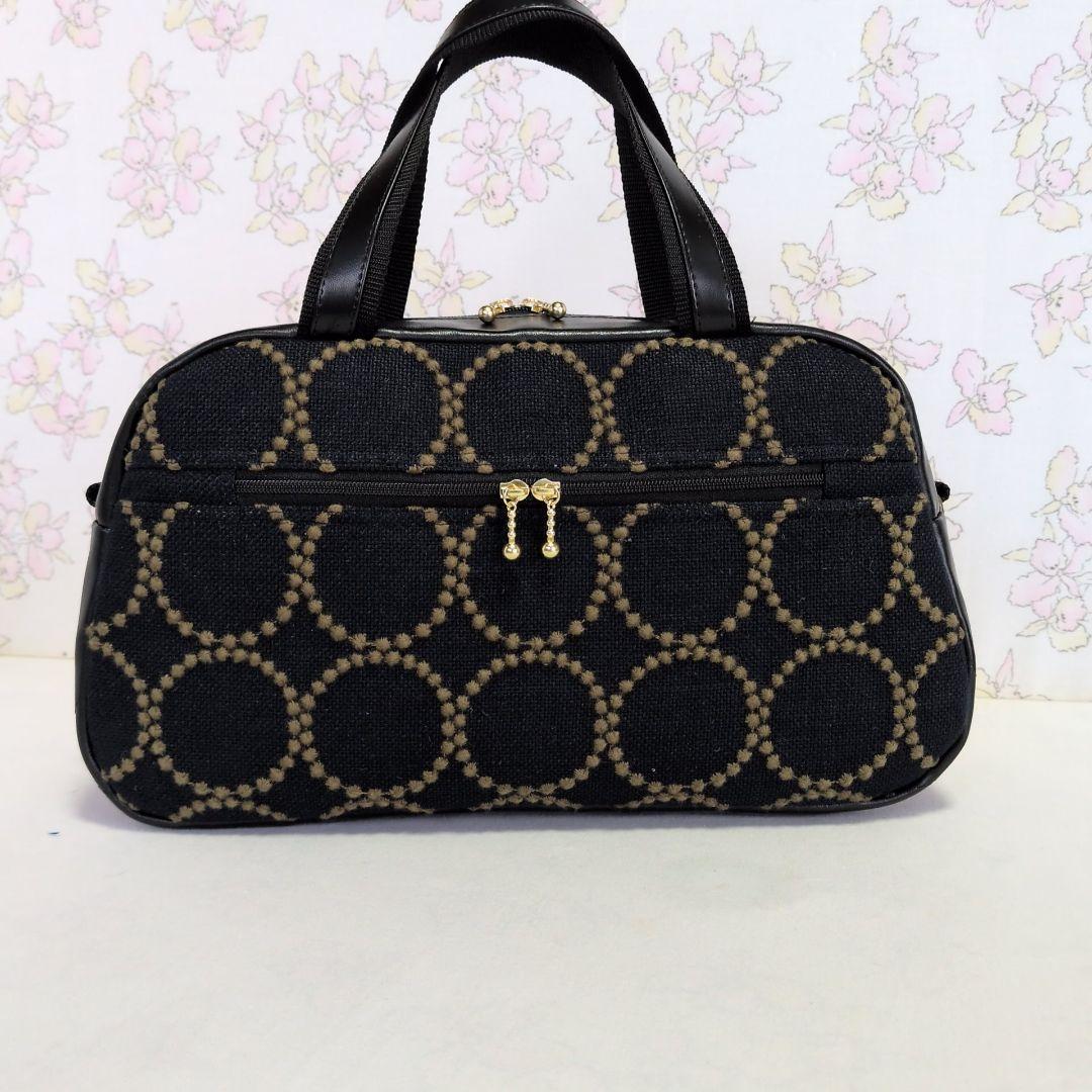 ミナペルホネン　ハンドメイド　バッグ　ボストン　タンバリン