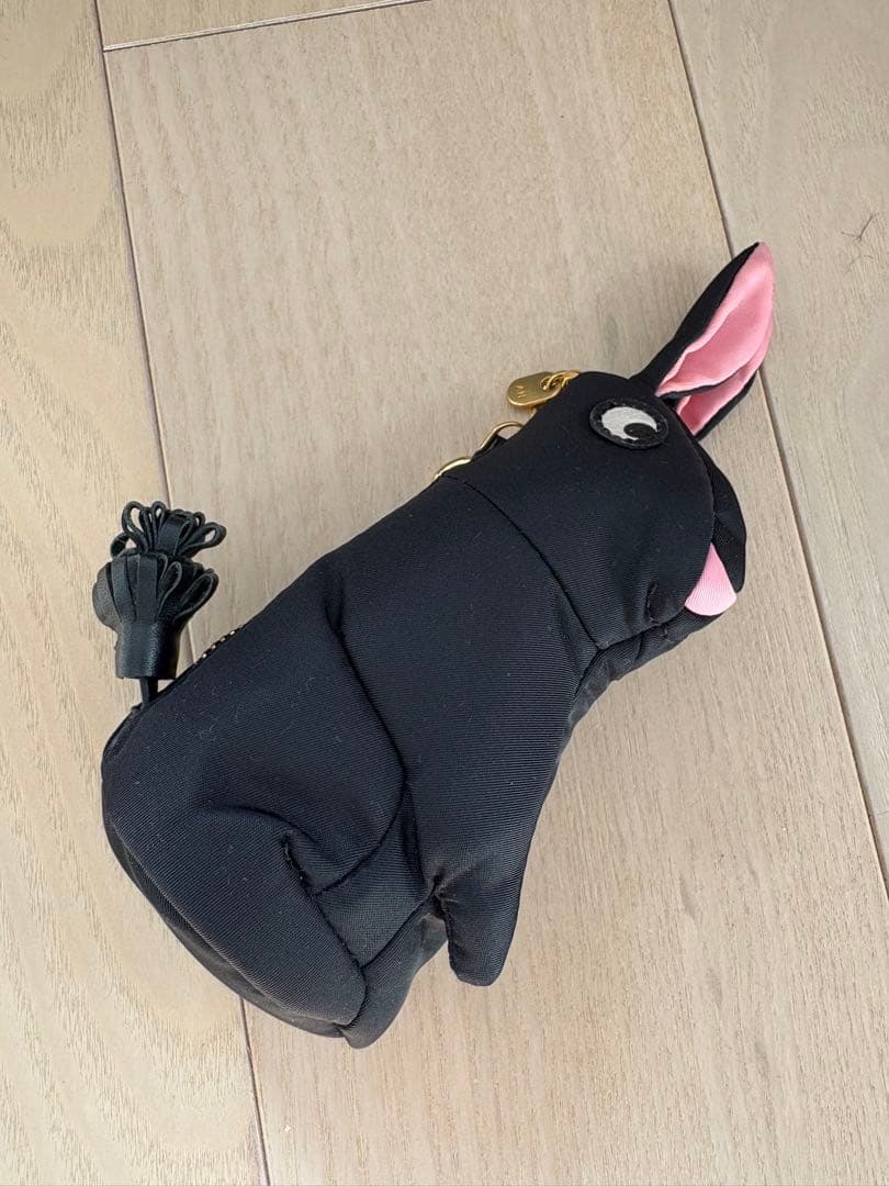 Anya Hindmarch アニヤハインドマーチ ウサギ型エコバッグ 黒