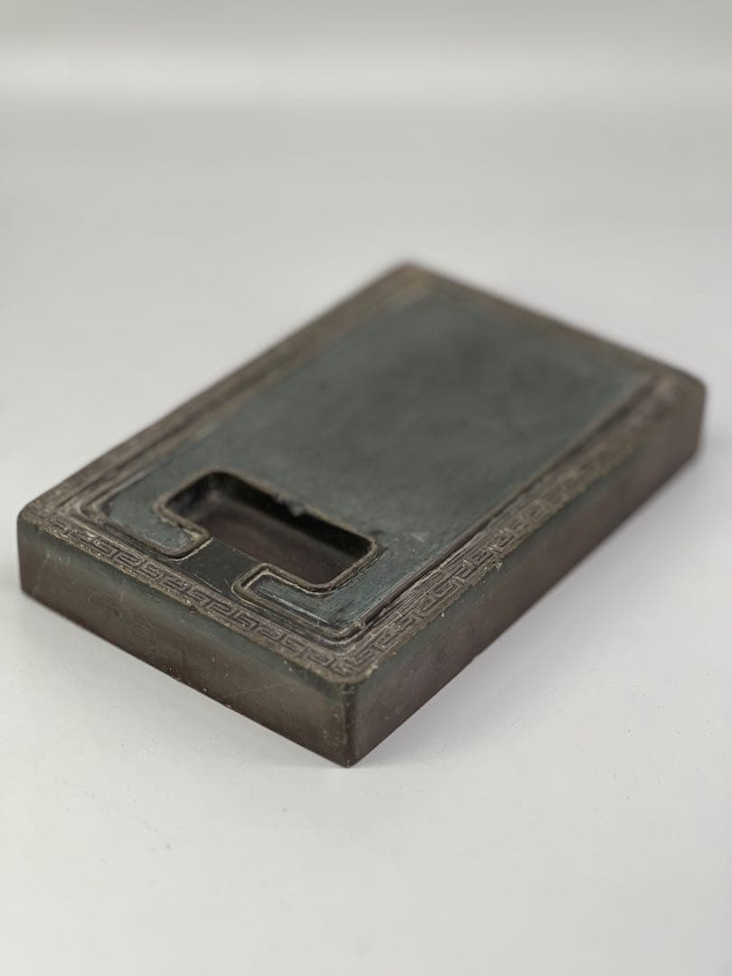 古美術　清朝古硯　硯　書　紫檀蓋付