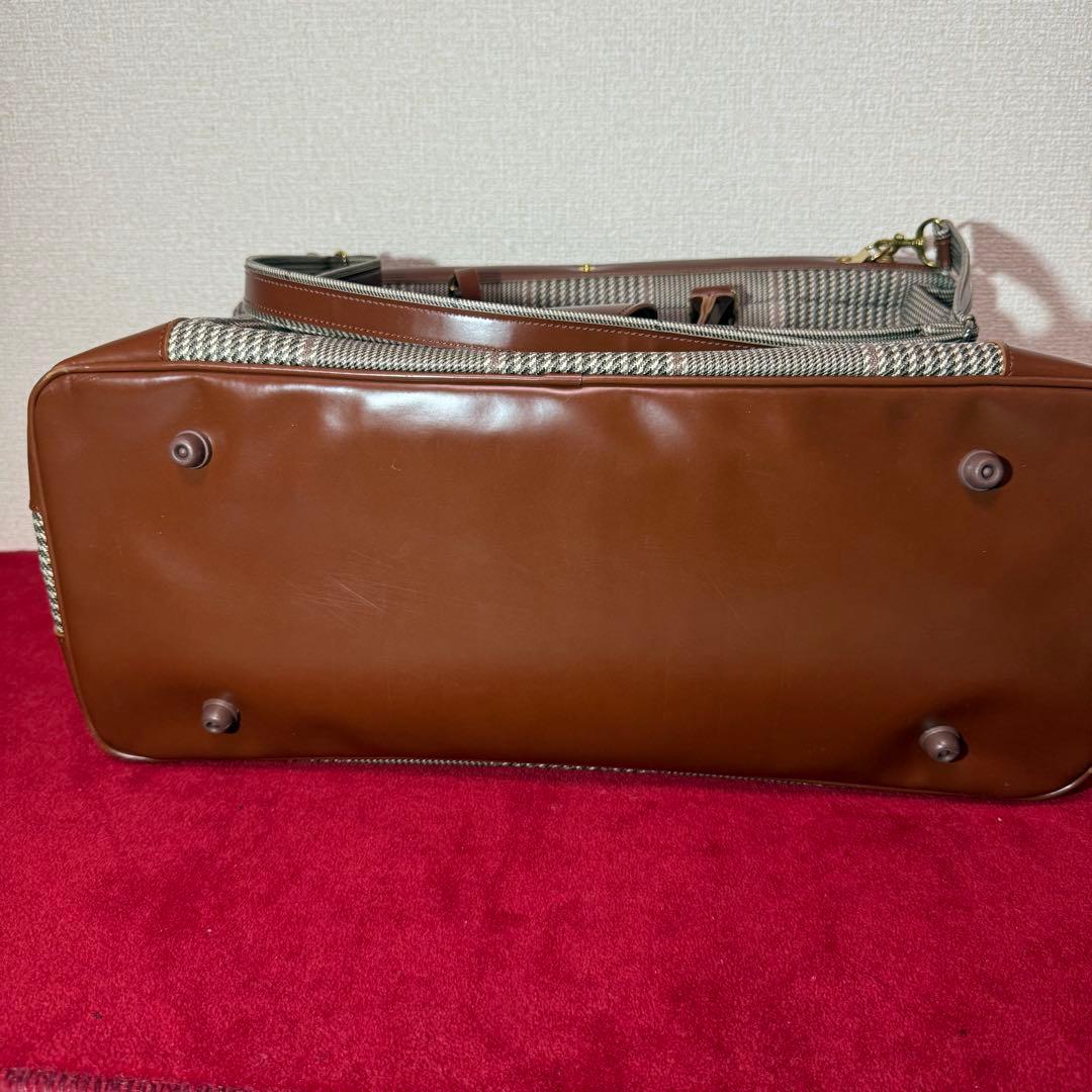 AIR FRANCE ボストンバッグ チェック柄 ヴィンテージ レア 希少