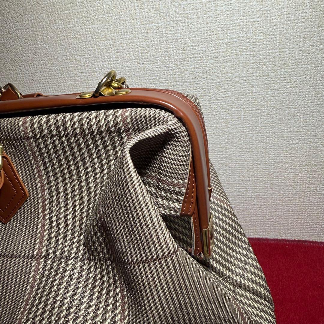 AIR FRANCE ボストンバッグ チェック柄 ヴィンテージ レア 希少