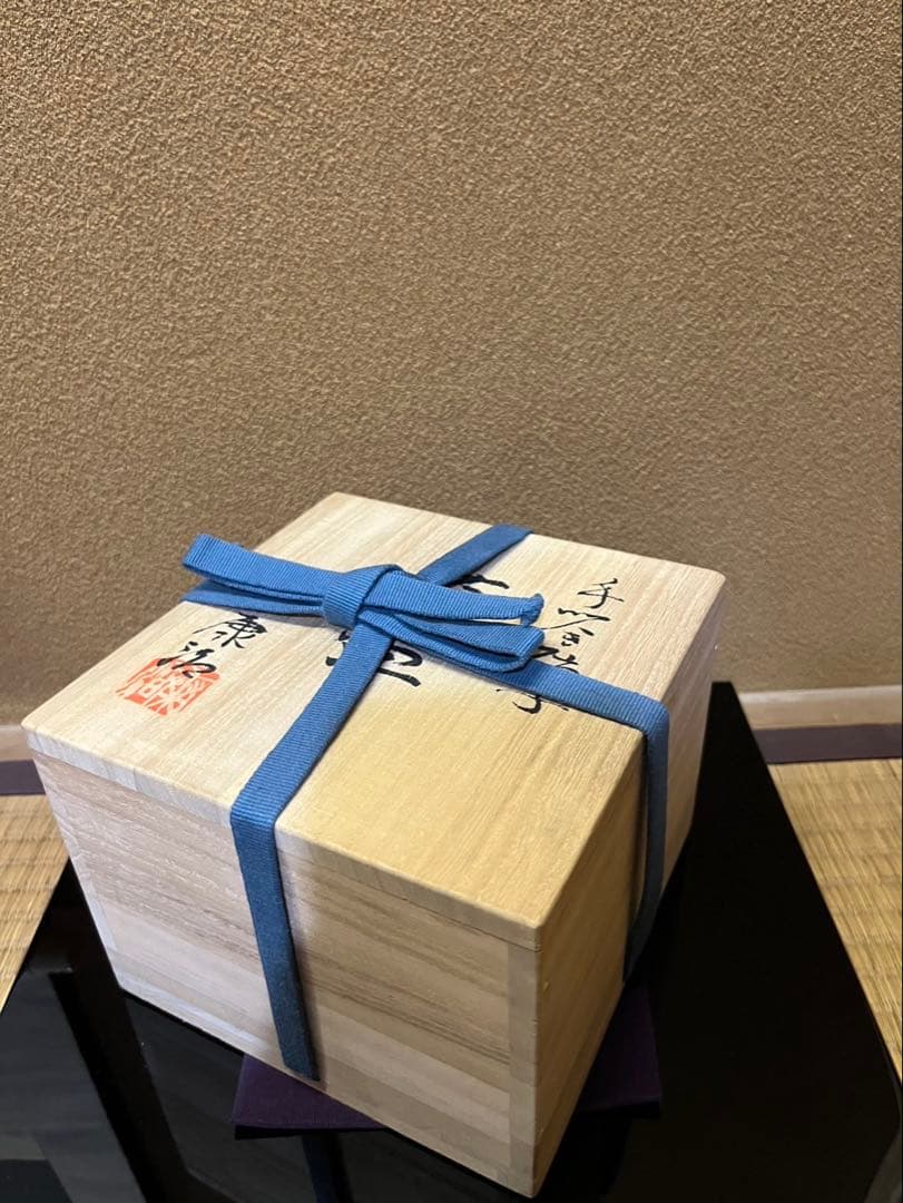 石井康治　手吹き金彩硝子　茶碗