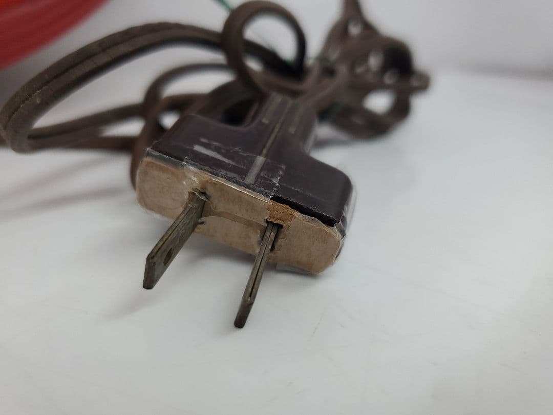 Telechron　アンティーク　スクールクロック　赤　掛け時計　稼働　希少