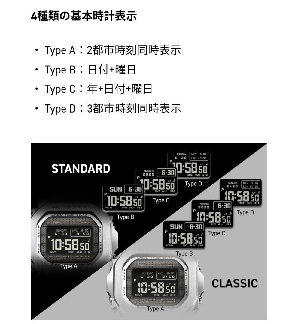 新品未使用 GMW-BZ5000GD-9JF　フルメタル　ゴールド　国内正規品