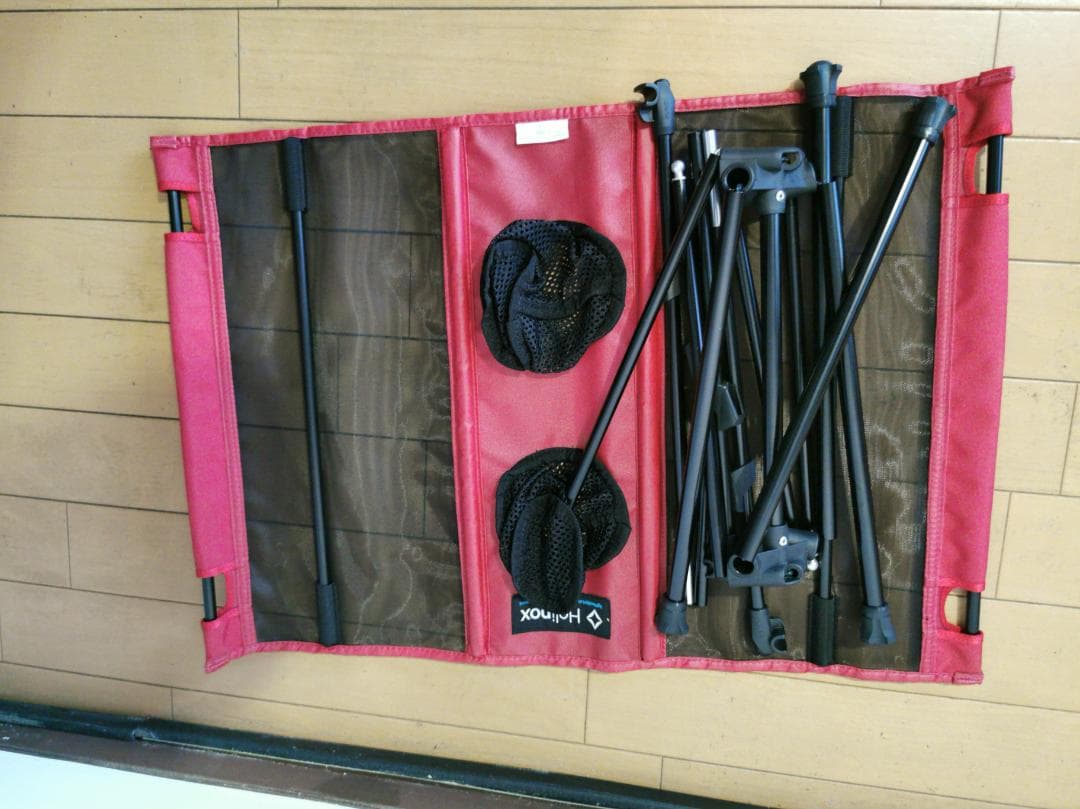 【中古美品】Helinoxヘリノックス テーブルワン レッド 正規品・屋外未使用