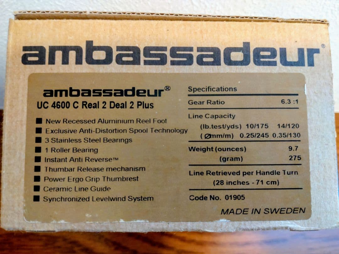 リール Abu Garcia UC 4600C Real2 Deal2 Plus
