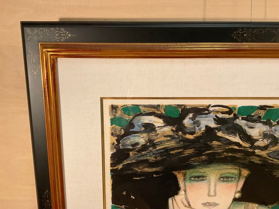 カシニョール　「四月」　リトグラフ　直筆サイン・エディション有り