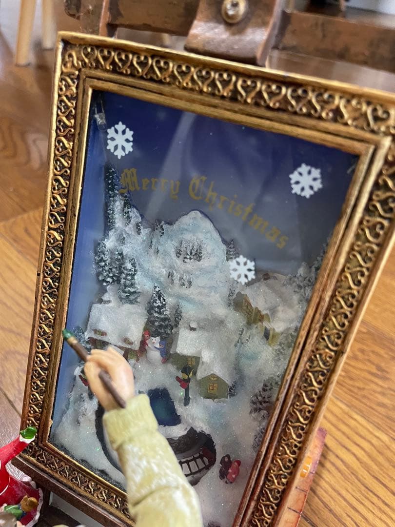 サンタクロース クリスマス オルゴール　フィギュア