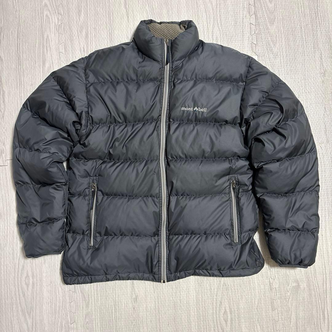 わ*。様 mont-bell 旧タグ ライトアルパイン ダウンジャケット グレー