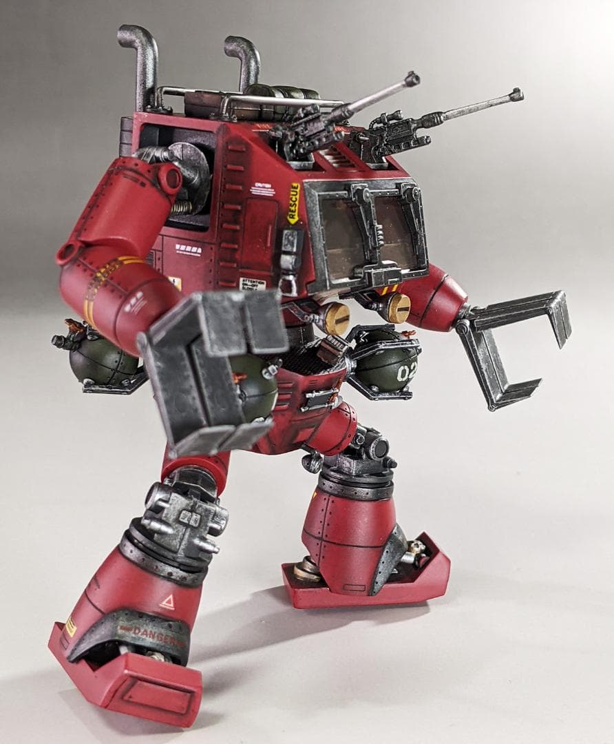 プラモデル　1/100 クラブタイプ（戦闘メカザブングル）組立塗装済