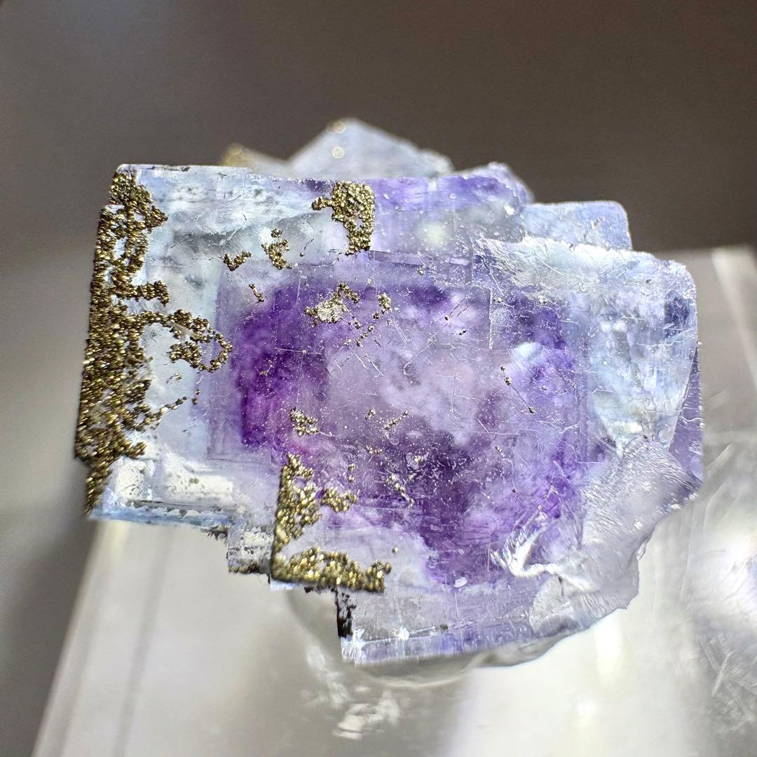 449 中国　ヤオガンシャン産　フローライト&パイライト