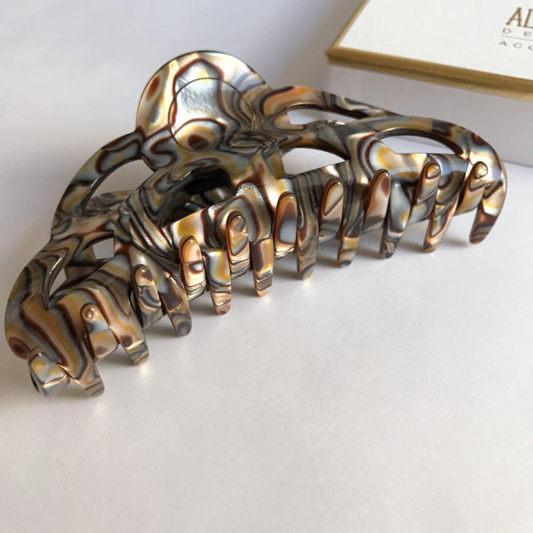 新品　L オニキス　ALEXANDRE DE PARIS ヘアクリップ