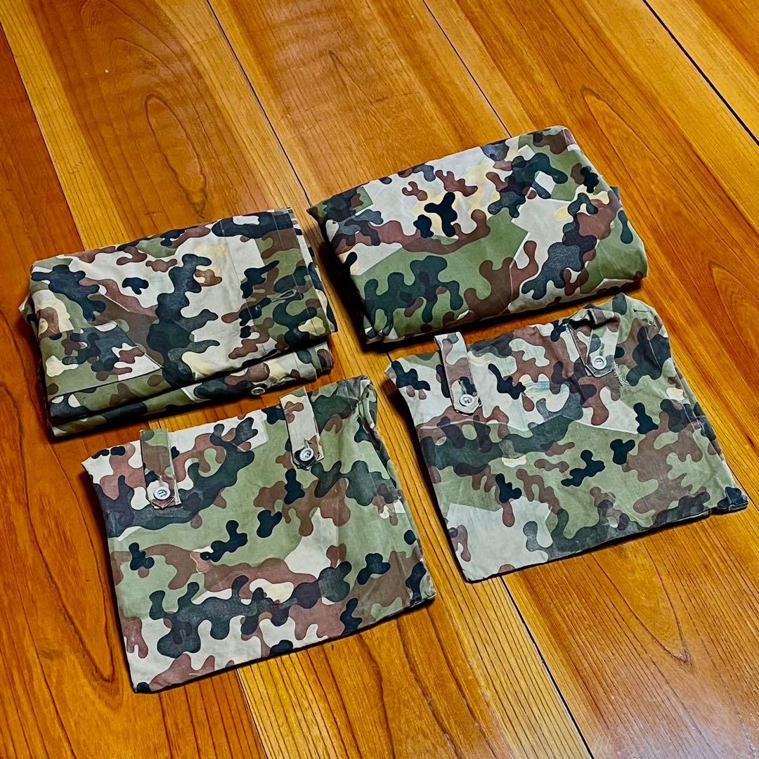 希少 西ドイツ軍 アメーバカモ リバーシブル パップテント 軍幕 キャンプ