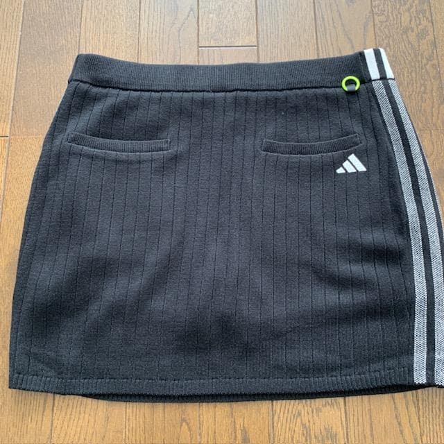 アディダス　ゴルフ　防風　セーター　ニットスカート　上下　レディースXL　黒