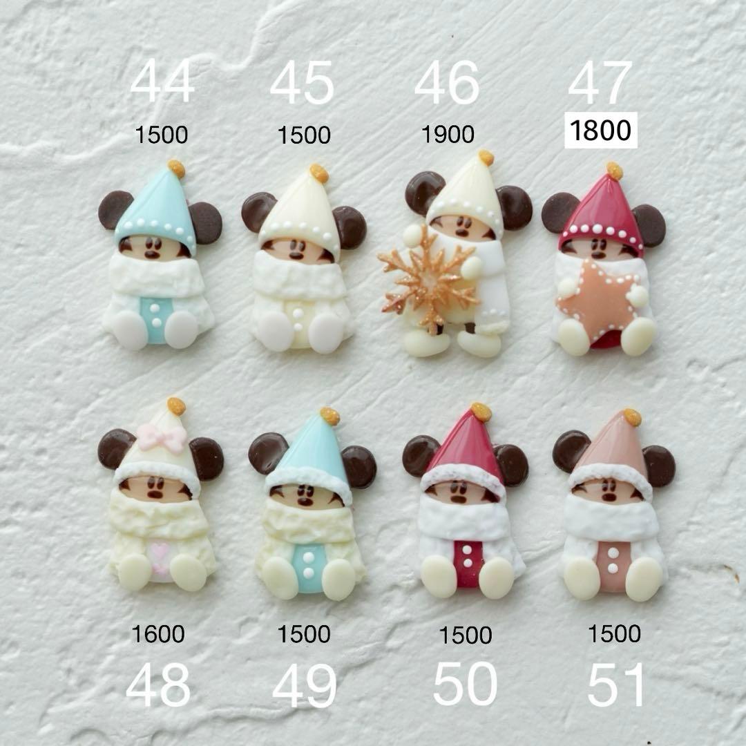 リルリンリン 3dパーツ ネイル クリスマス ディズニー