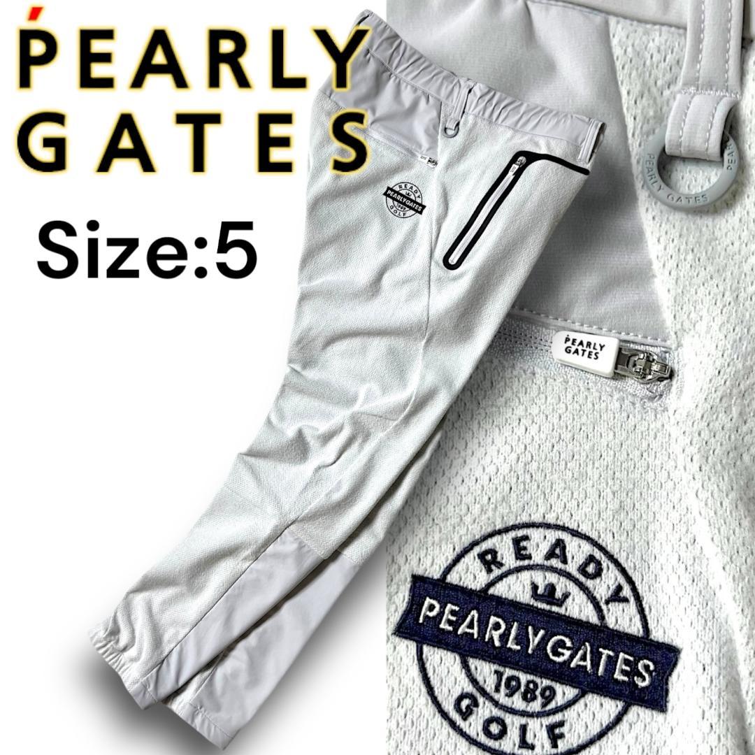 5 パーリーゲイツ メッシュインレー裏起毛パンツ 定価30,800円 下げ札無し