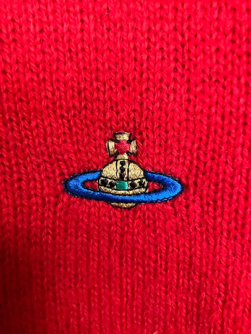 Vivienne Westwood MAN オーブ赤ニット　セーター