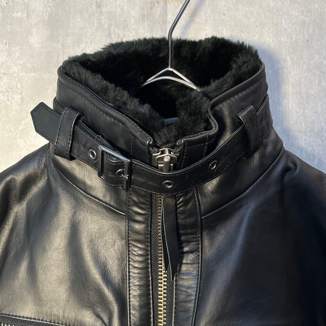 美品☆ リューグーレザーズ 本革 馬革 ホースレザー ライダースジャケット