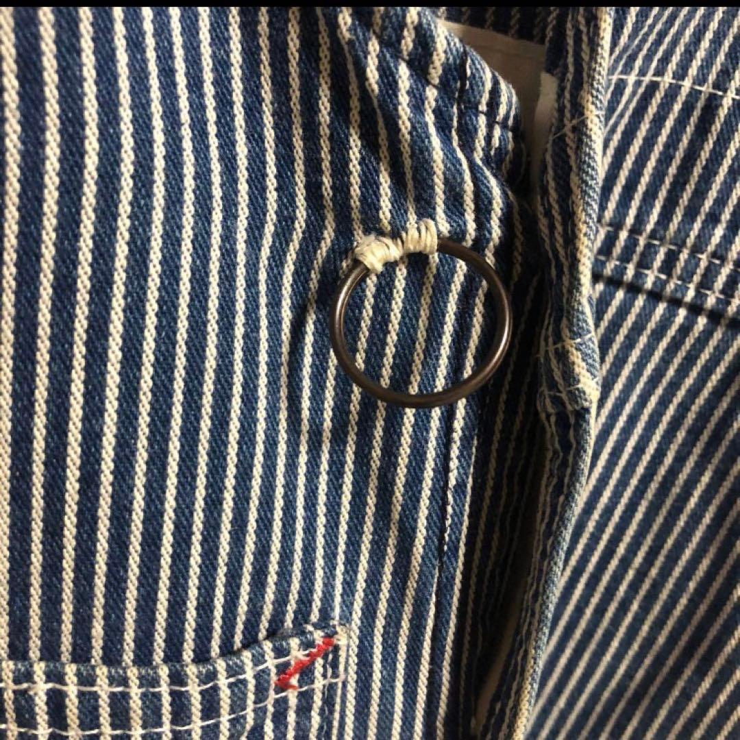 USA製！ラウンドハウス　オーバーオール　ヒッコリー