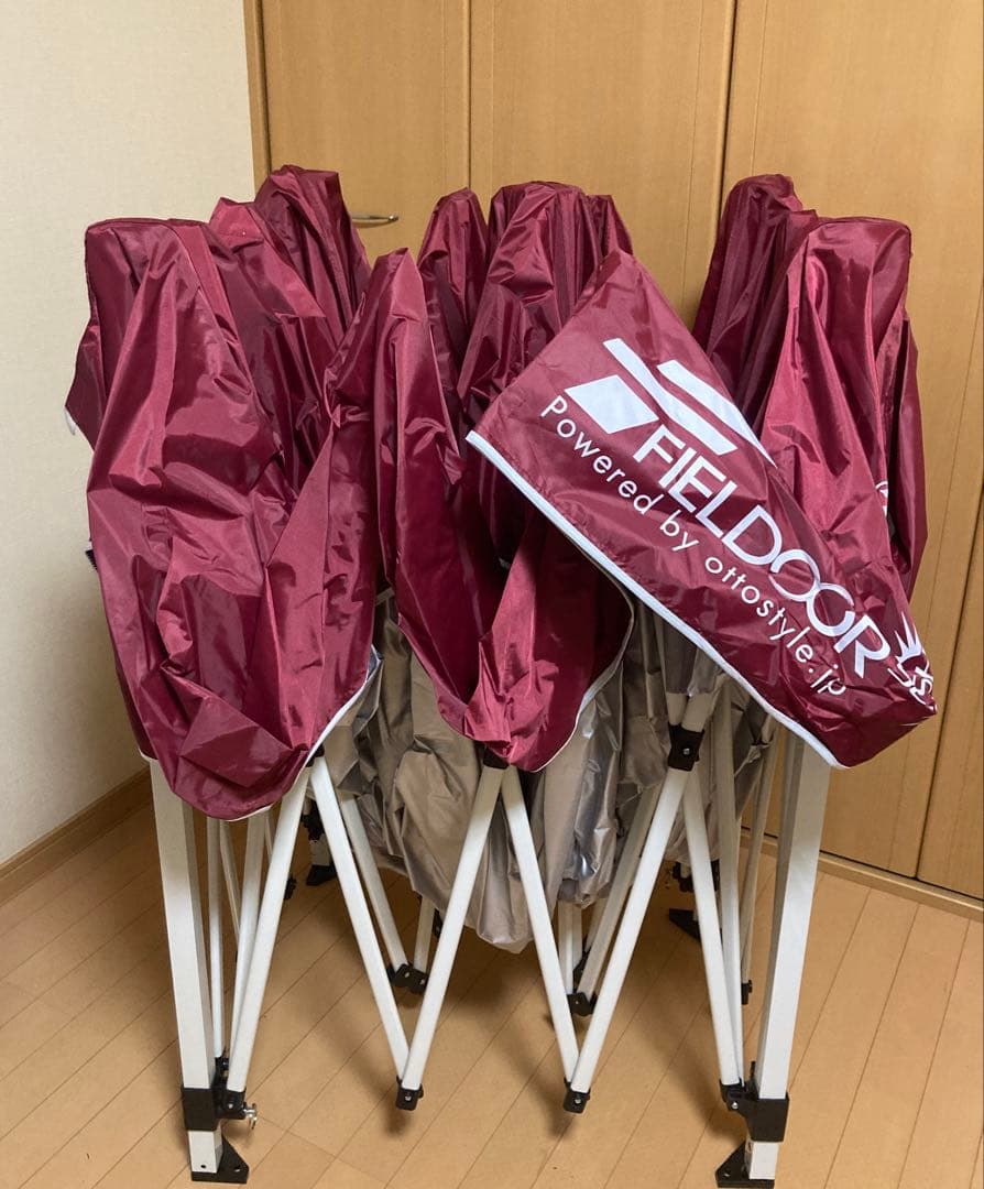 FIELDOOR フィールドア　タープテント 3mx3m ボルドー