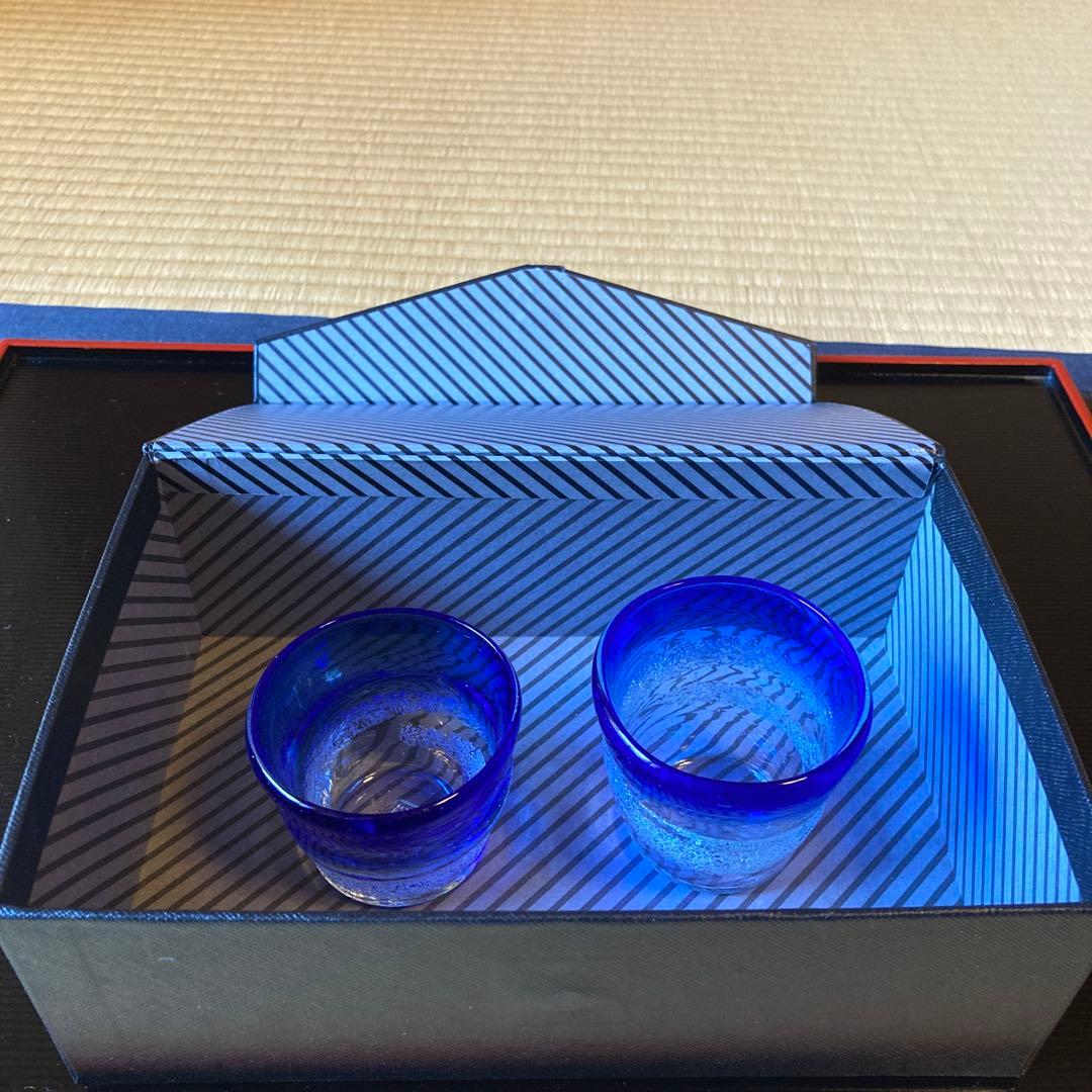 琉球硝子　グラス二個