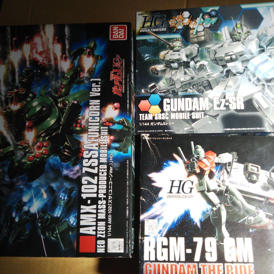 中古品 1/144 HGUC ズサ、Ez-SR、ジム限定版　プラモデル