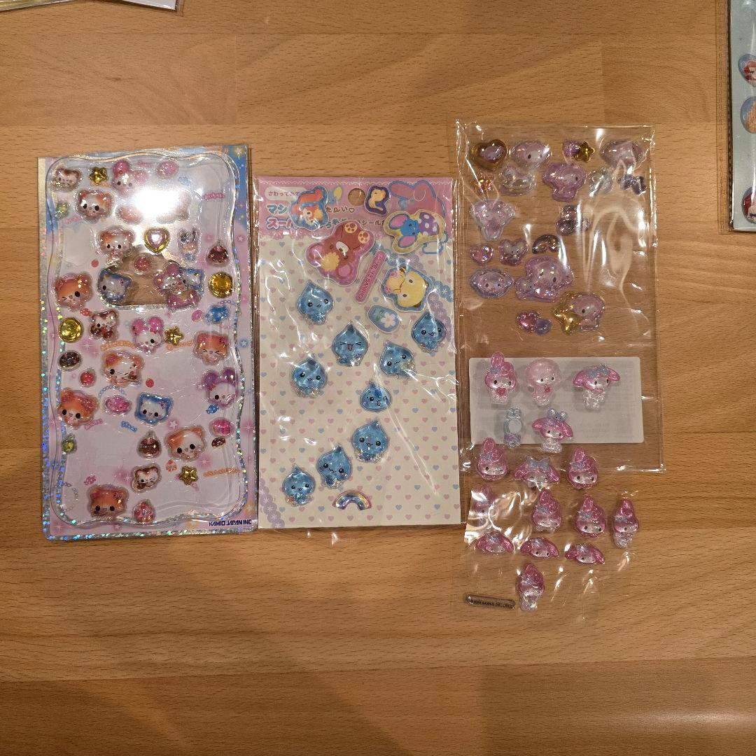 シール帳完成品、使いかけシール詰め合わせセット