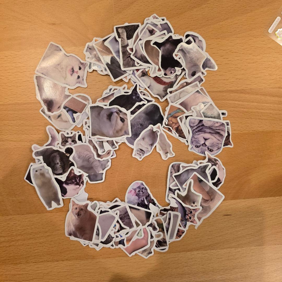 シール帳完成品、使いかけシール詰め合わせセット