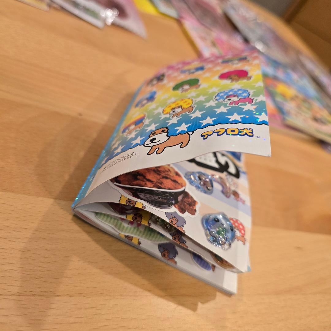 シール帳完成品、使いかけシール詰め合わせセット