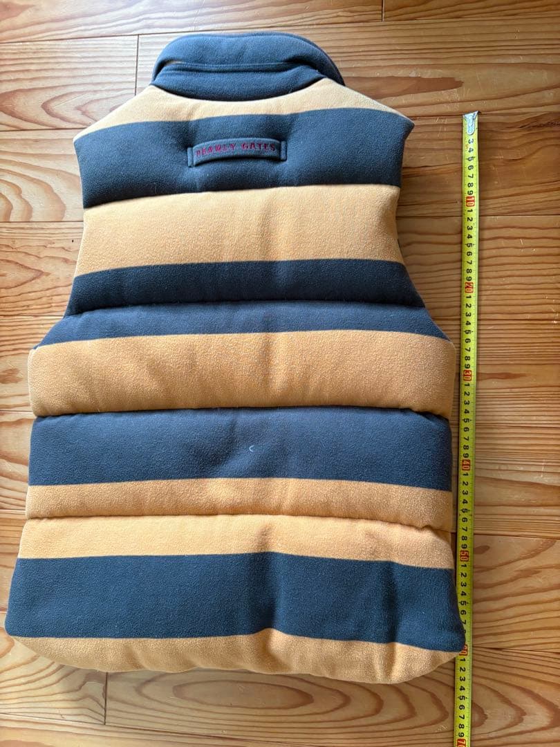 PEARLY GATES ストライプ ダウンベスト　パーリーゲイツ