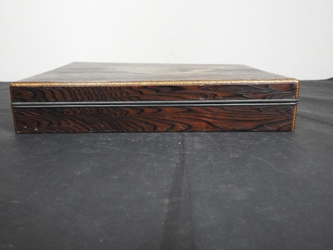 鹿蒔絵　硯箱　保存箱　４６４