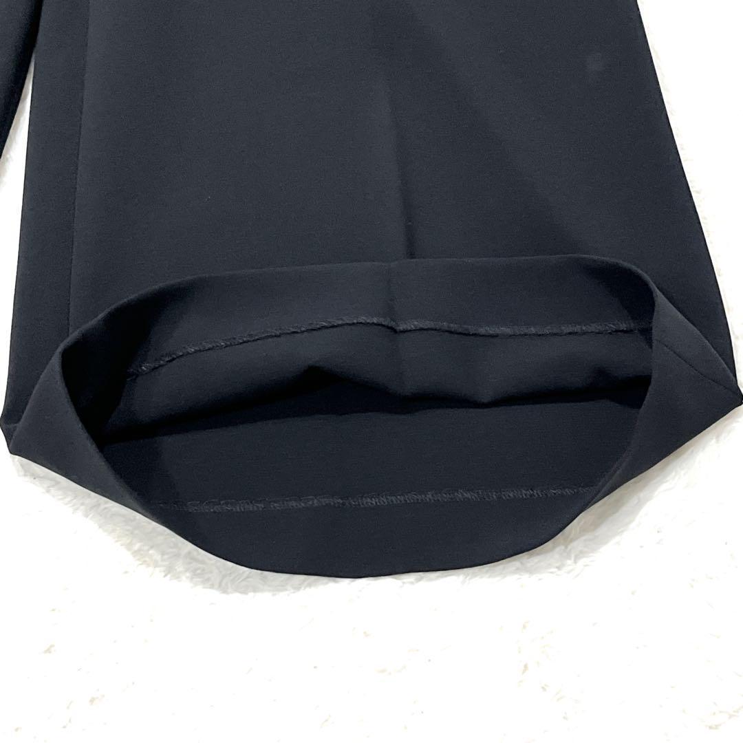 【新品タグ付 現行 サイズXL】セオリー ワイドクロップドパンツ ブラック