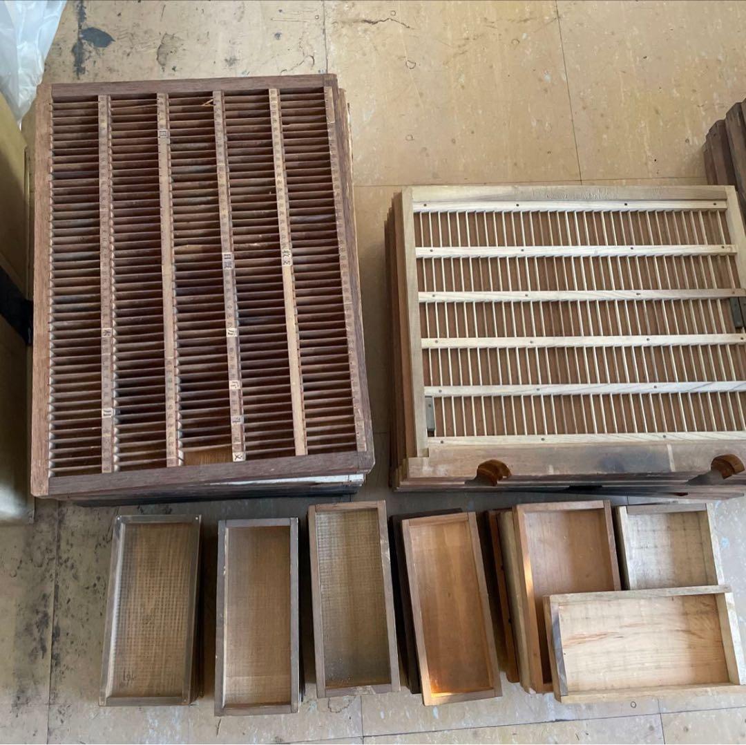 【ゲリラセット】活版印刷所から出た木のもの　色々　50個くらい-5【活版印刷】