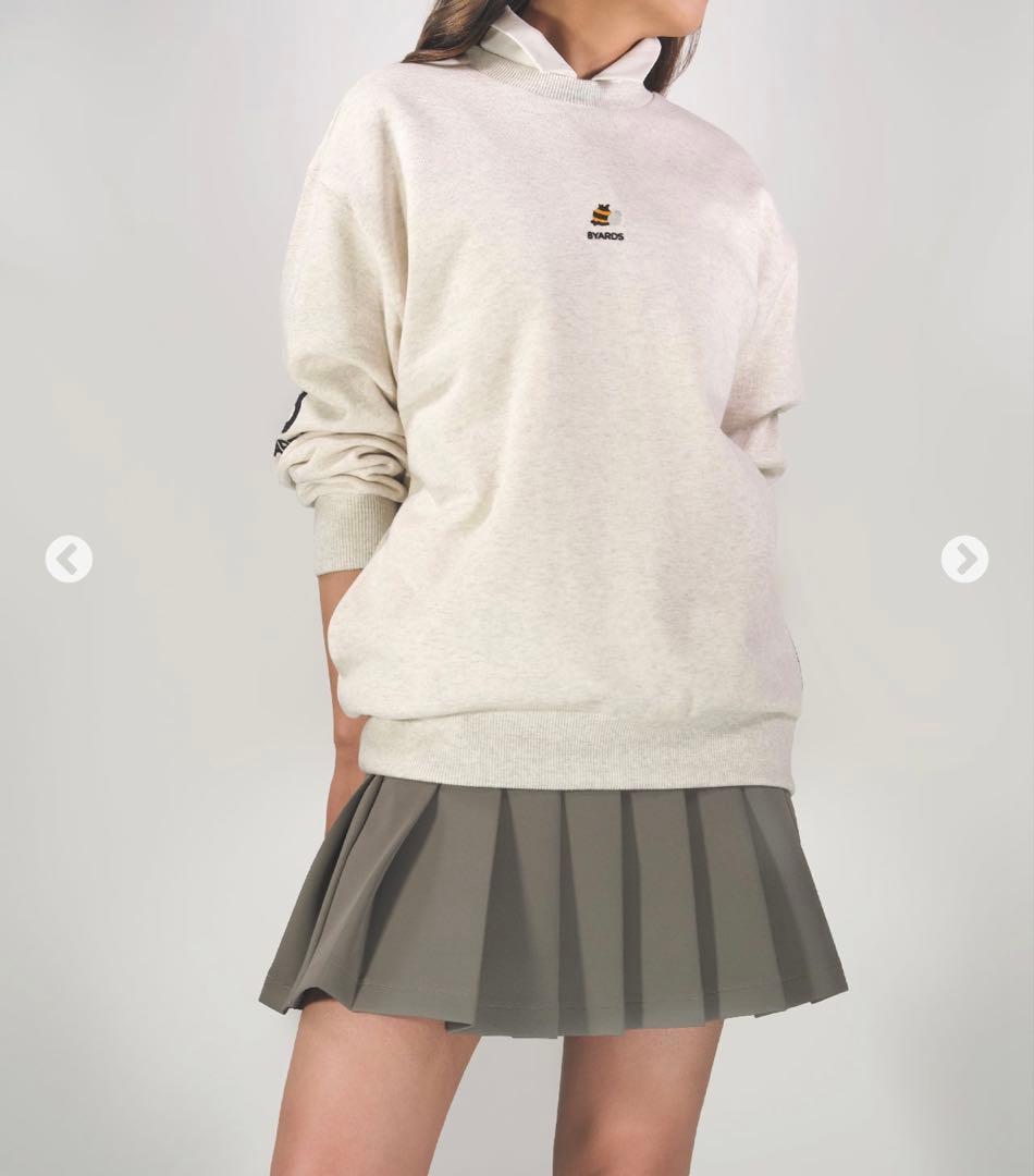 モカグレー プリーツスカート　Lサイズ