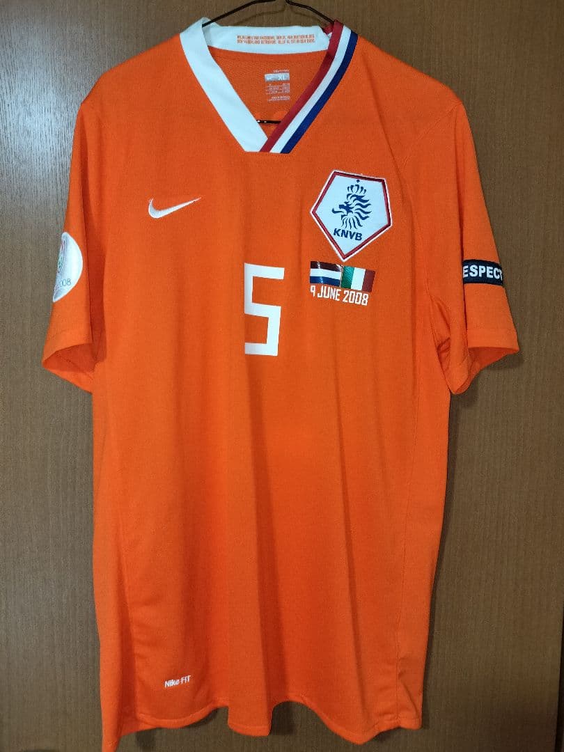サッカー オランダ代表 2008 ホーム #5 ファン・ブロンクホルスト XL