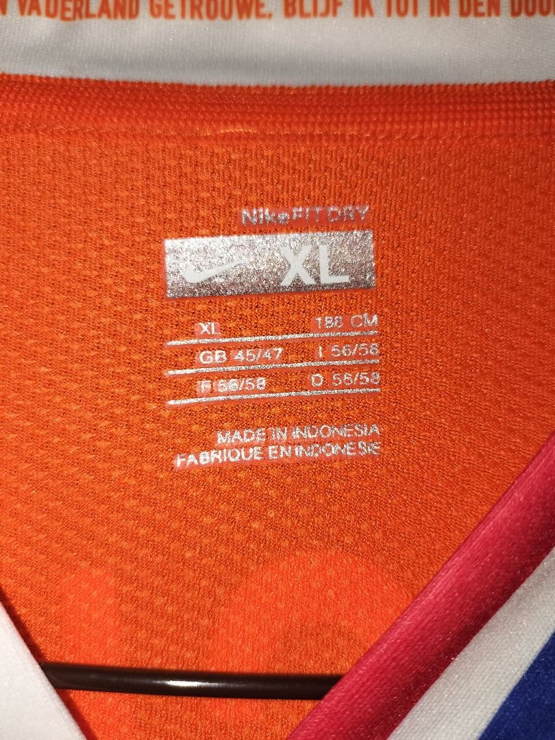 サッカー オランダ代表 2008 ホーム #5 ファン・ブロンクホルスト XL