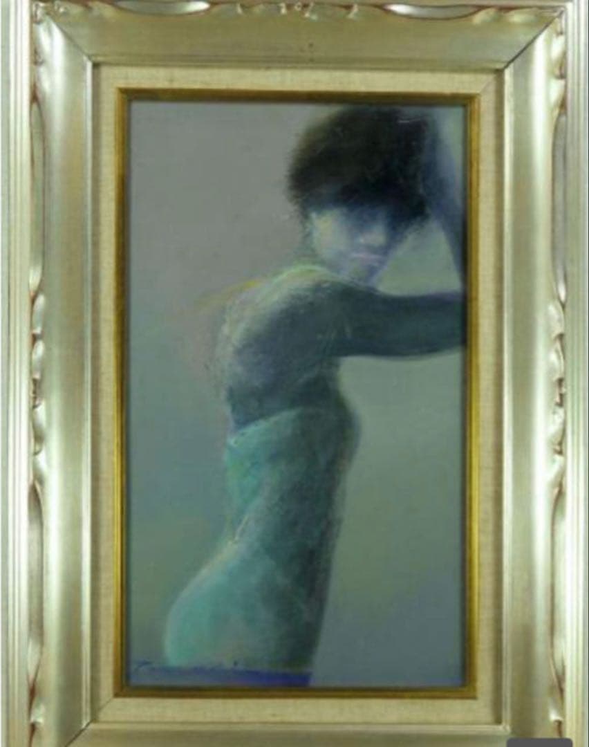 ■本物保証　『冨樫　京子』　油彩６号　朝の光　二紀会員　林武賞受賞作家