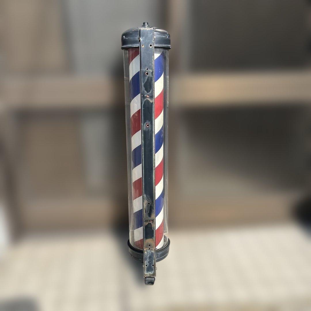 【レトロ】理髪店　床屋　サインポール