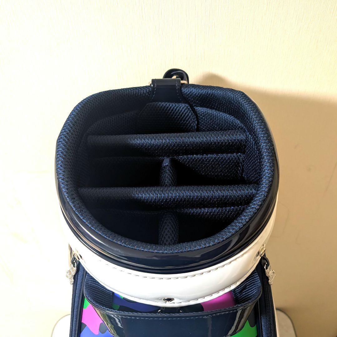 新品 サイコバニー Psycho Bunny キャディバック エナメル カモフラ