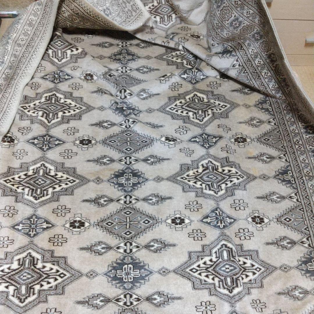 パキスタン絨毯 幾何学模様 ラグ