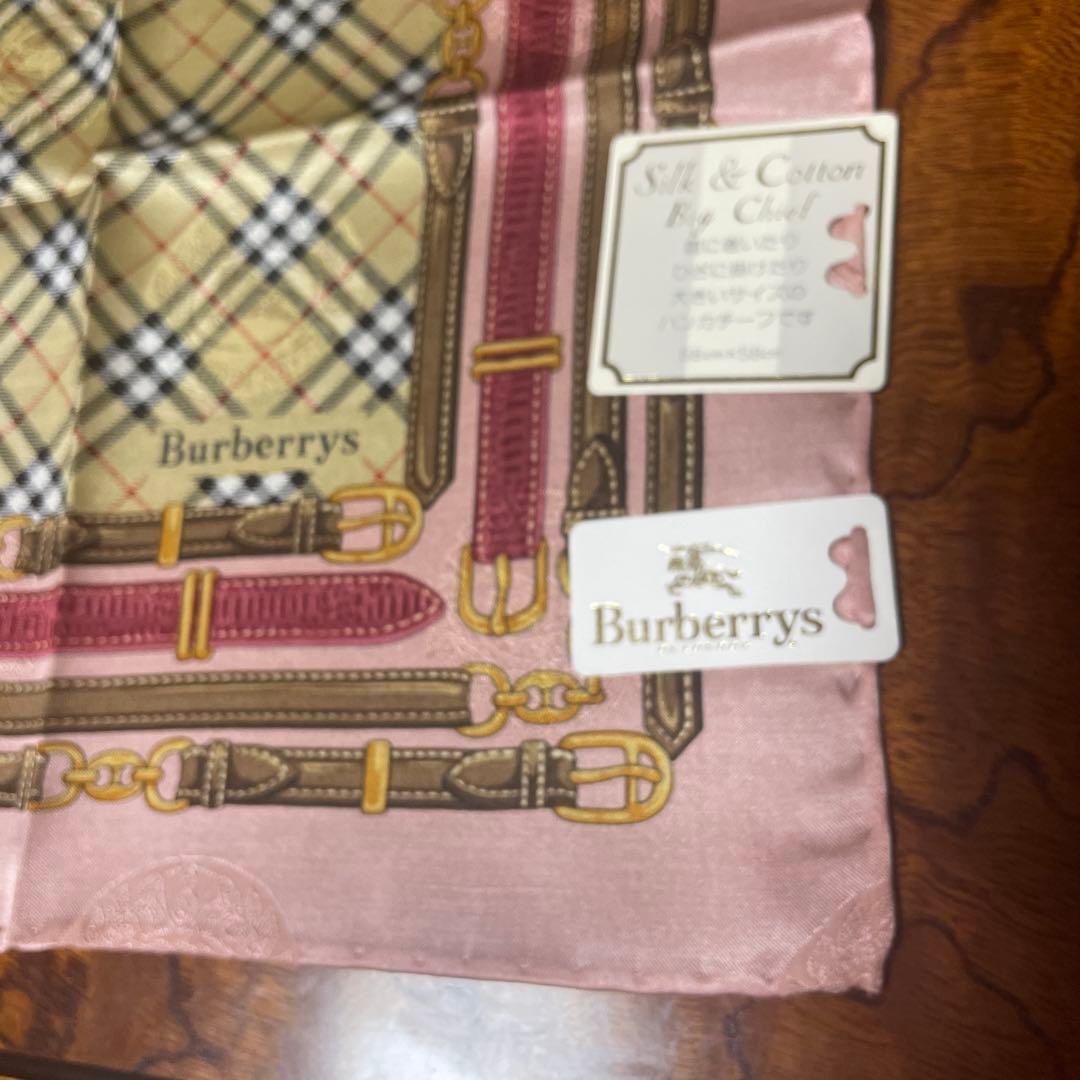 H*a様 Burberrys シルクコットンハンカチ 4色セット