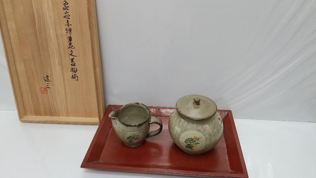 島岡達三氏の蓋物揃