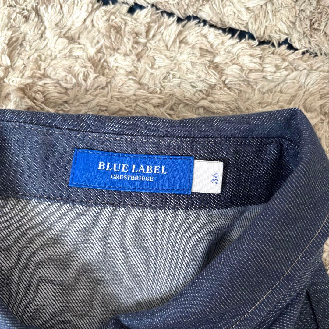 【極美品✨】ブルーレーベルクレストブリッジ　シャツワンピース　ベルト　チェック
