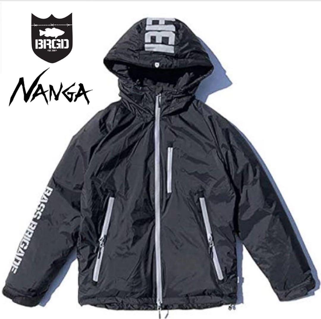 バスブリゲード×ナンガ！オーロラダウンジャケット 760！防水！ブラック&グレー