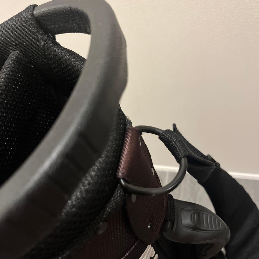 PEARLY GATES キャディバッグ スタンド付き ネイビー/グリーン