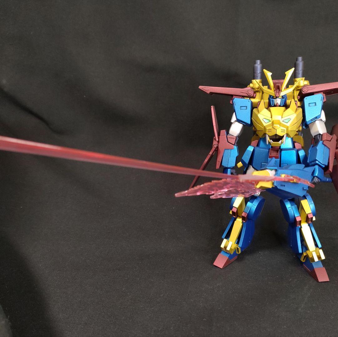 ガンプラ 塗装済 完成品 HGBF 1/144 ガンダムトライオン３