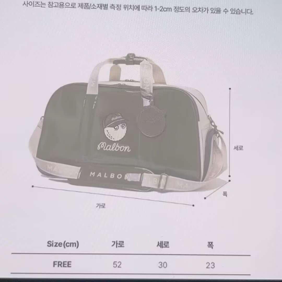 マルボンゴルフ Malbon メンズ レディース ボストンバッグ 新品