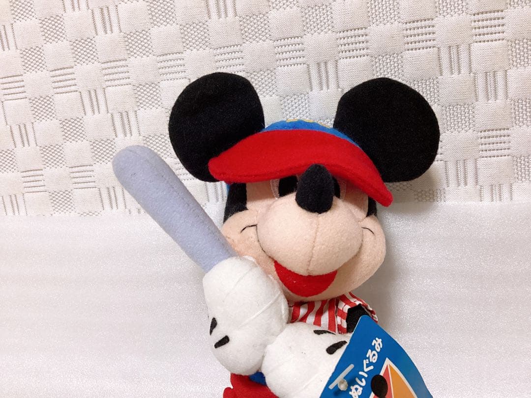 平成レトロ❤︎Disney❤︎ラグビー&野球 ミッキーマウス ぬいぐるみ 2点セット