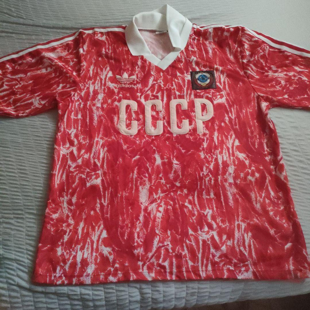 90s サッカーゲームシャツ　adidas CCCP ソ連　代表ユニフォーム