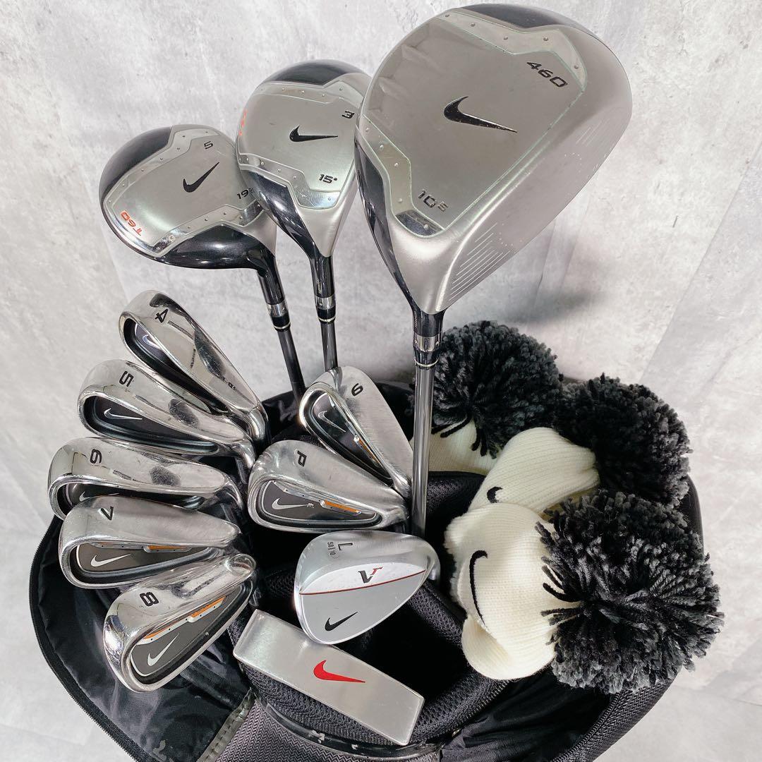 T196 NIKE ゴルフクラブ メンズ フルセット イグナイト 13点 黒